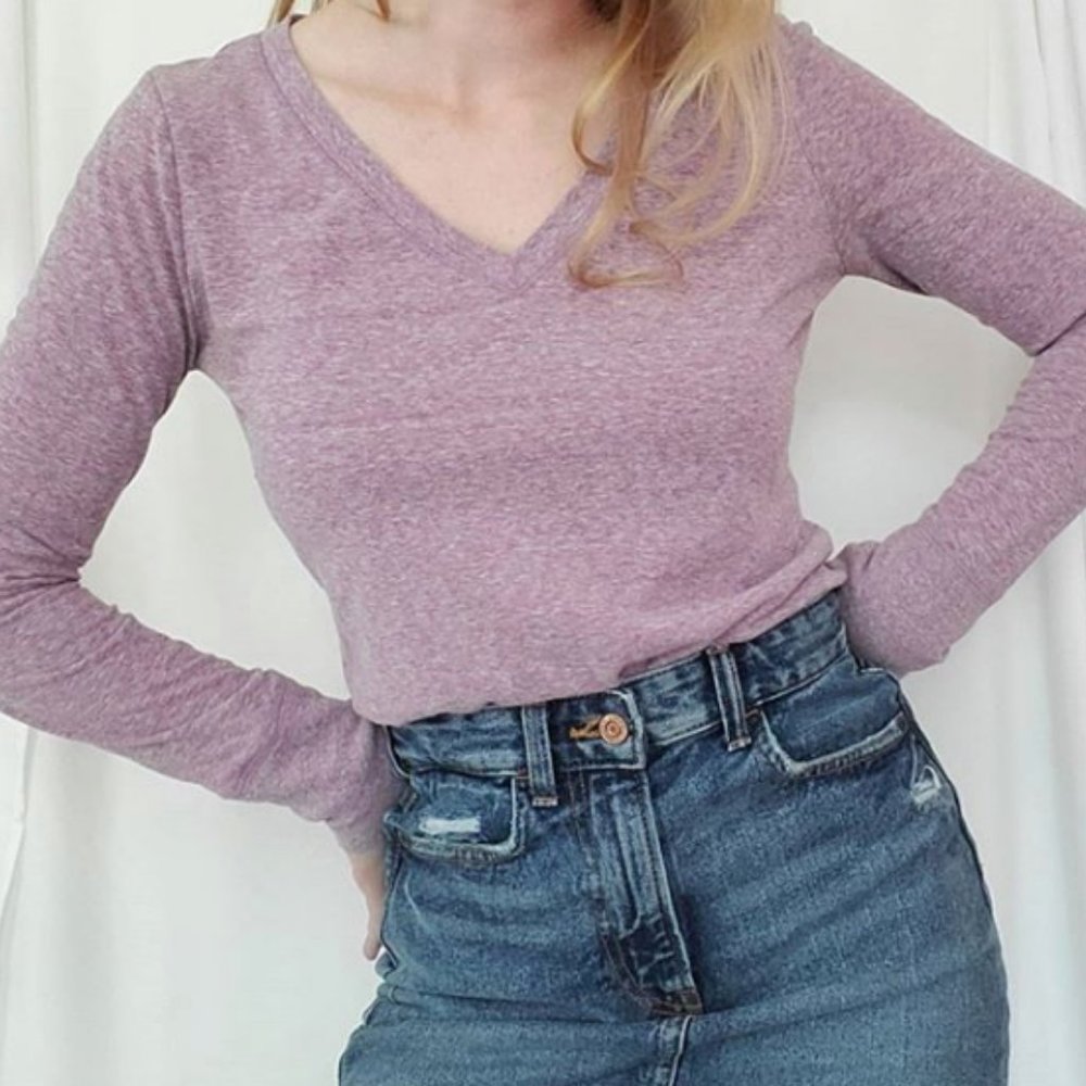 Mossimo Supply Co. Lilac Long Sleeve